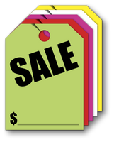 Mirror Hang Tags Fluorescent (Jumbo) SALE: Qty. 50