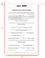 Odometer Disclosure Statement (IDAHO-10) NEW VERSION 2023  QTY: 100