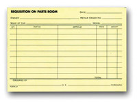 Parts Requisition Forms   Form #27