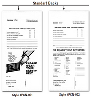 Post Card Reply Numbers - Red 3 Digit
