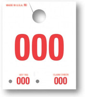 White Service Dispatch Numbers (3 digit) - Form# SDN-3 - QTY. 1,000