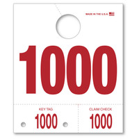 White Service Dispatch Numbers (4 digit) - Form# 4DN - QTY. 1,000