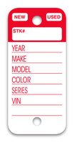 Versa-Tag Top-Stripe Key Tags (VT-225) - QTY. 250