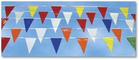 Triangle Pennants (QTY 48-pennant strip per pack)
