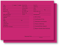 Vehicle Deal Envelopes - DSA-546 (Printed) QTY: 100