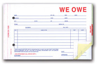 We Owe, 3-part Snap Out (QTY. 100)