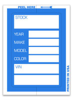 Kleer-Bak Stock Sticker - 3" x 4" (QTY: 100)