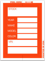 Kleer-Bak Stock Sticker - 3" x 4" (QTY: 100)