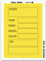 Kleer-Bak Stock Sticker - 3" x 4" (QTY: 100)