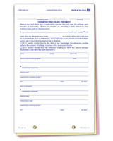 3-Part Odometer Disclosure Statements   (NO SCREEN)  #841-NS & #842-NS