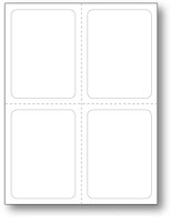 Addendum Stickers (Adhesive) BLANK 8 1/2" x 11" (Four- 4 1/4" x 5 1/2") QTY: 250