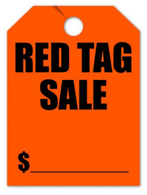 Red Tag SALE Mirror Hang Tags (Jumbo) QTY. 50