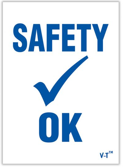 "Safety OK" Inspection Stickers (QTY. 100)