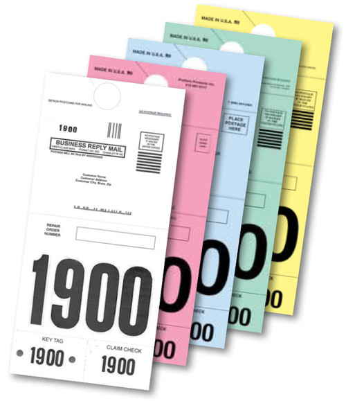 Black 3, 4 or 5 Digit Post Card Reply Numbers   Form# PC#-Black