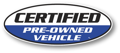 Certified Pre-Owned Vehicle Window Stickers -  Four Colors to Choose From
