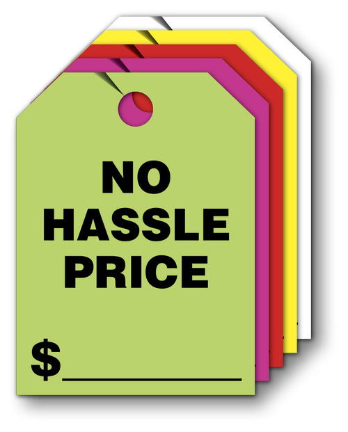 Mirror Hang Tags (Jumbo ) NO HASSLE PRICE