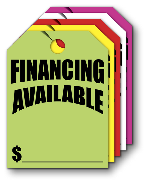 Mirror Hang Tags (Jumbo) FINANCING AVAILABLE