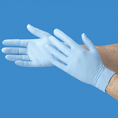 Rubber Gloves (Blue Nitrile - Powdered) QTY: 100/bx