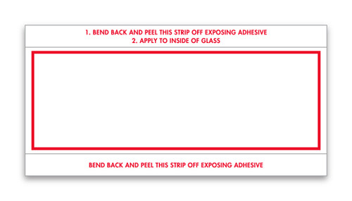 Mini Signs 3"x 6" - White, Yellow or White w/Red Border (QTY 250)