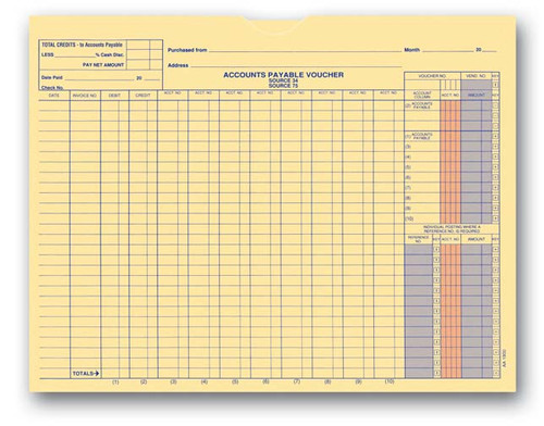 Accounts Payable Voucher Envelopes