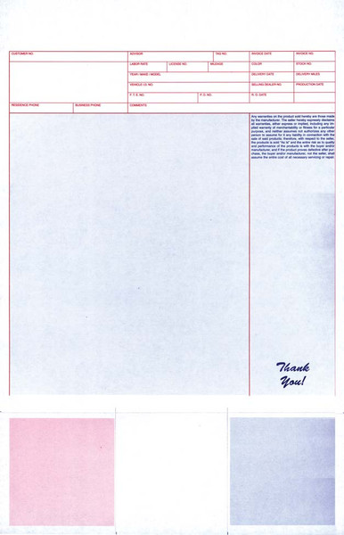 Laser Service Invoices (Form #LZR-SI-14)