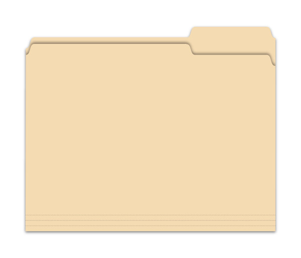 FILE RIGHT 3-Tab File Folder (Blank) QTY. Box of 100