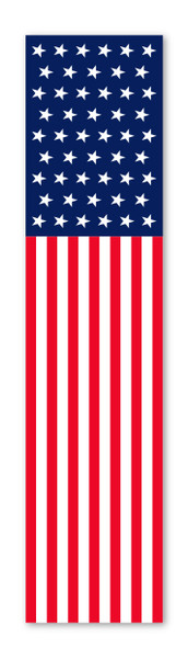 FLAT-TOP SWOOPER BANNER - Patriotic US Flag (Regular-size) - QTY. 1