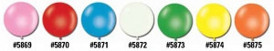 17" Latex Balloons - 72 "One Color" Per Bag