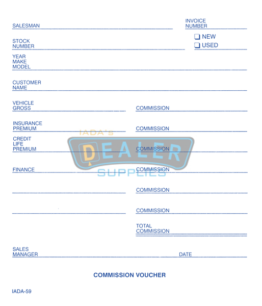 4-1/4 x 5-5/8
3-part, "carbon-less“ White, Canary, Pink
Prints in Blue ink
Two file holes
Packaged 100 per pack