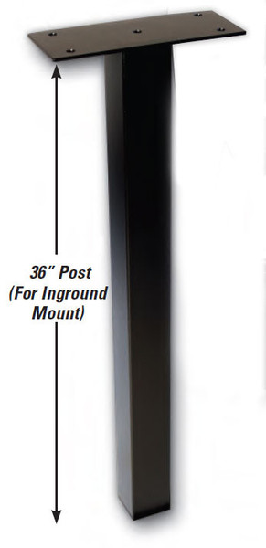 After Hours 36" Self Contained Night Drop Box Mount Post