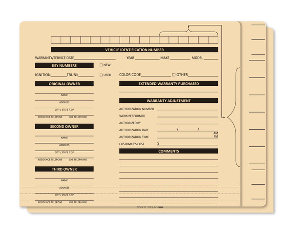 FILE RIGHT Color-Code File Folders  - Printed (Box of 100)