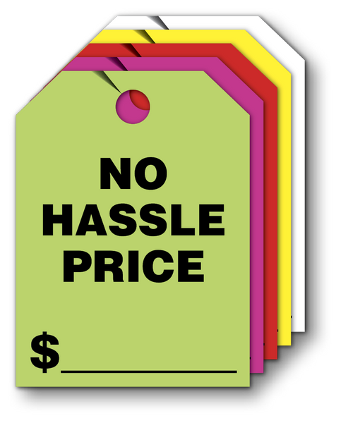Mirror Hang Tags (Jumbo ) NO HASSLE PRICE