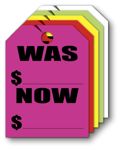 Mirror Hang Tags (Jumbo) WAS/NOW