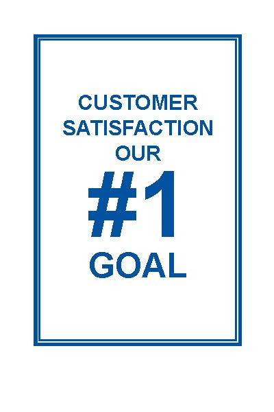Poly Back Floor Mats Customer Satisfaction (500/box)