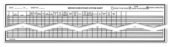 Service Dispatcher System Sheet - Form# SDSS