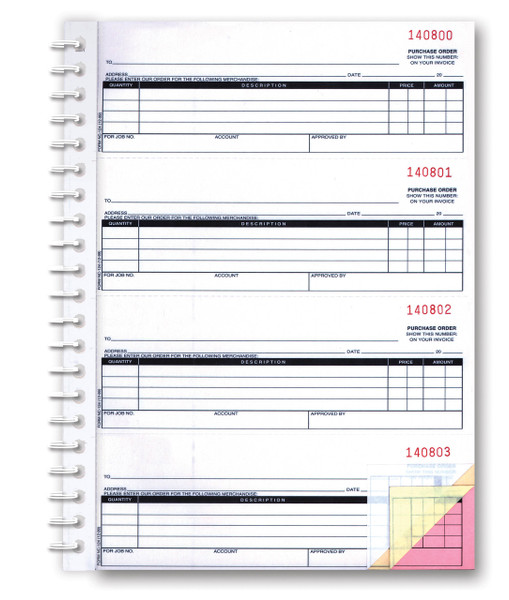 Available crash imprinted in Red, Blue, Black or Green ink on quantities of 5 books and up. Numbering is always in Red ink.
Packaged 1 book (min. 5  books imprinted)