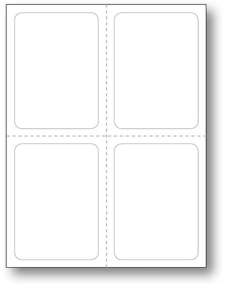 Addendum Stickers (Adhesive) BLANK 8 1/2" x 11" (Four- 4 1/4" x 5 1/2") QTY: 250
