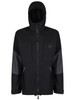 Colour: Black/Charcoal, front, hood up.
