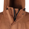 Fully featured DV jacket with integrated hood, volume adjuster and wired peak.