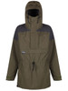 Liathach Cotton Analogy® Smock with fully integrated hood and wired peak. Colour: Olive/Charcoal
