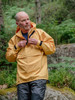 Braemar Organic Single Ventile Smock in Survival Yellow: front storm flap with Velcro and zip closure
No longer available in this colour