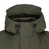 Fully featured DV jacket with integrated hood, volume adjuster and wired peak.