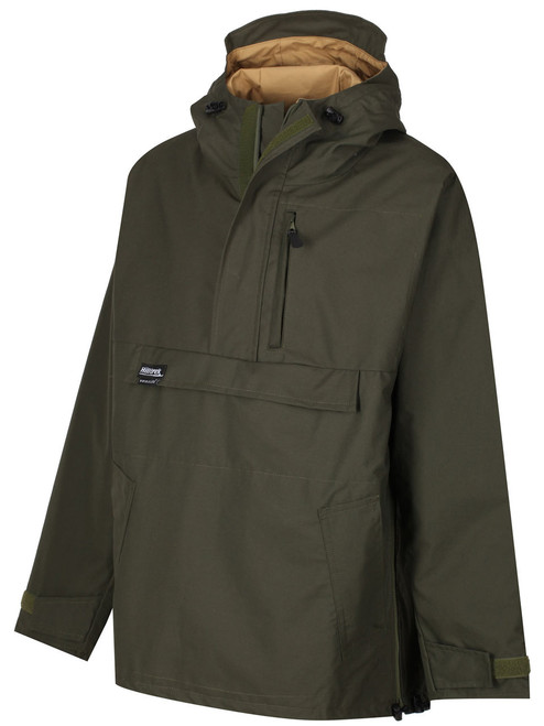 Premium colour Olive/Bronze. Fully waterproof smock suitable for all weather conditions and ideal for bushcraft, nature watching, cold weather walking and field sports.