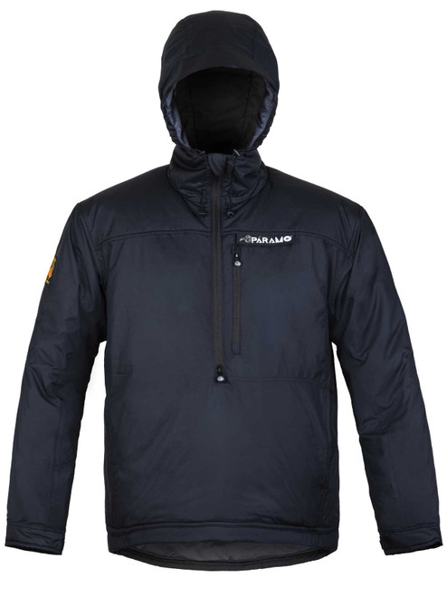 A well insulated smock for use in very cold conditions
