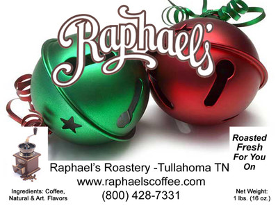Free 1/2 lb. sampler of our delicious Jingle Bell Java flavored coffee (Caramel, Rum, Pecan, Cinnamon & Vanilla) with $50 purchase.