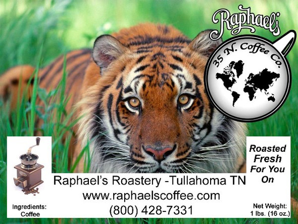 Certified Fair Trade Organic Sumatra Mandheling.