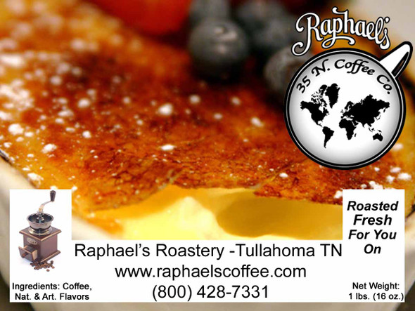 Certified Fair Trade, with the classic caramel custard dessert flavor.