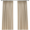 Rideau style luxueux français, pour salon et chambre, en tissu velours occultant, couleur crème beige, de haute qualité