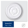Rosace de plafond Susan K8  motif floral détaillé - 8 pièces