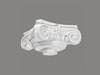 Colonne décorative intérieure C1001-1W Dartank - élément architectural classique luxe